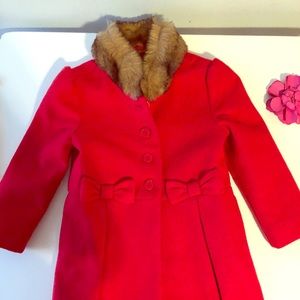 Janie and Jack Red Coat